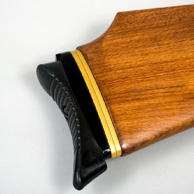 Gold anodised butt spacers in 5mm  thickness fitted to a Feinwerkbau 300s match air rifle