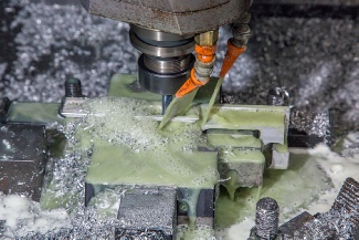 A trigger guard during the CNC machine manufacturing process