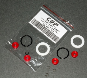A Custom Gun Parts Anschutz LG250 recoil damper repair kit, All the parts needed to repair the recoild amper are included in the kit