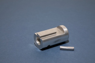 Custom Gun Parts one off CNC machined foresight adapter for a Feinwerkbau 300s to allow fitting of Anschutz foresight tunnel